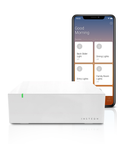 Insteon Hub 2 controller with an example of Director mobile app screen