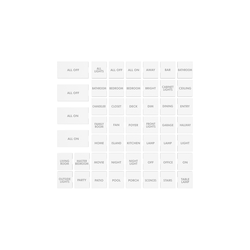 Custom Keypad Button Kits | 50 Pre-Printed Label Sets