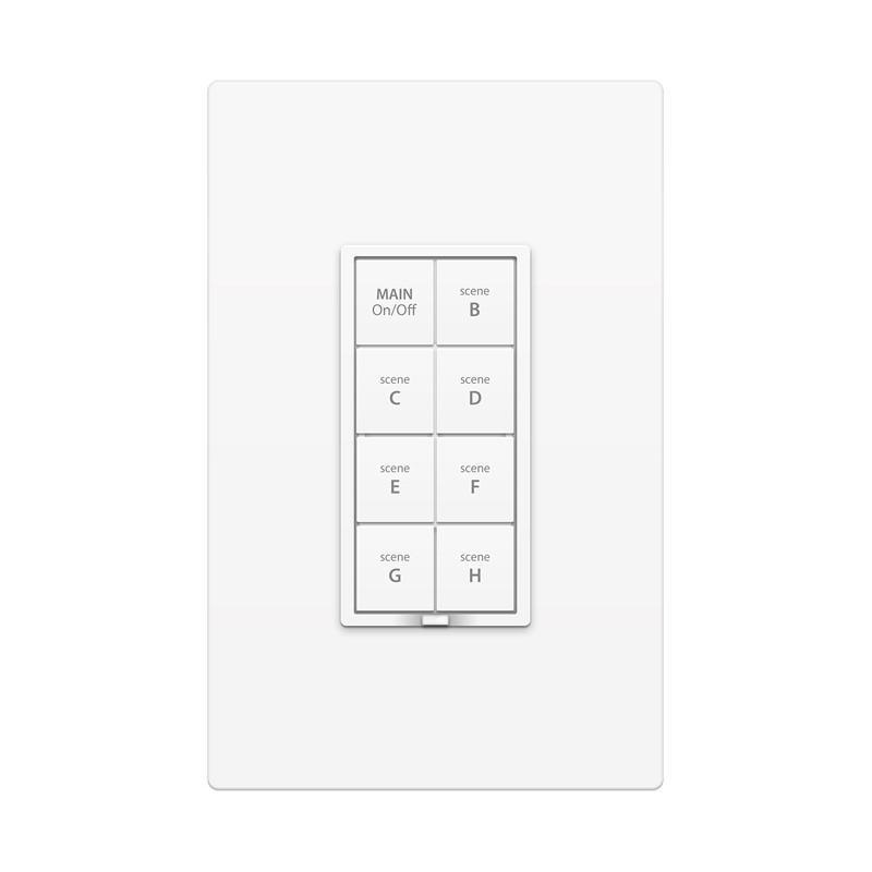 8 Button Dimmer Keypad | Scene & Light Control